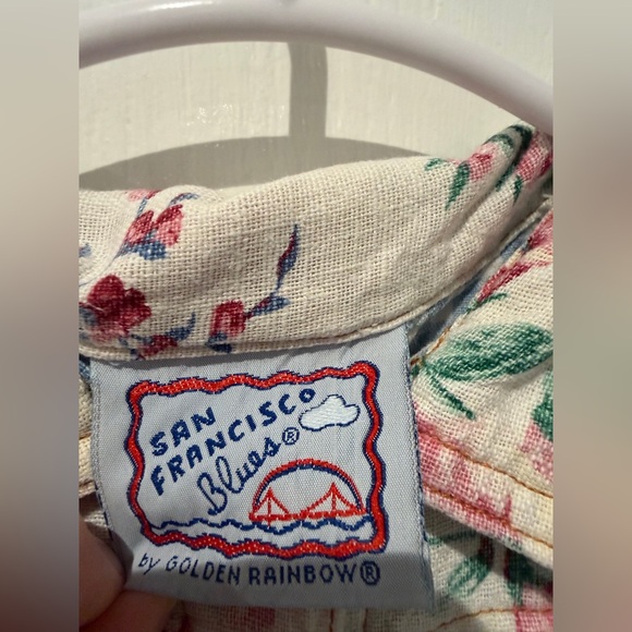 Denim Floral Kids Dress - Picture 3 of 10